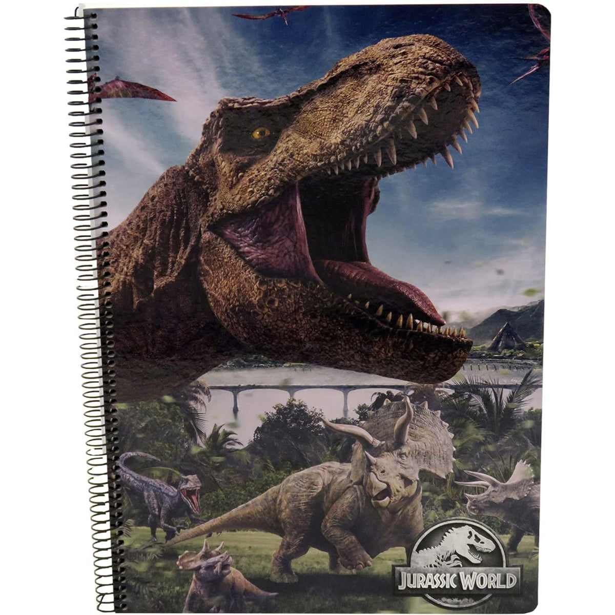 Jurassic World Notizbuch kariert 80 Blatt 4x4 mm Heft A4 Schulheft Schreibheft 30,5x22,5 cm