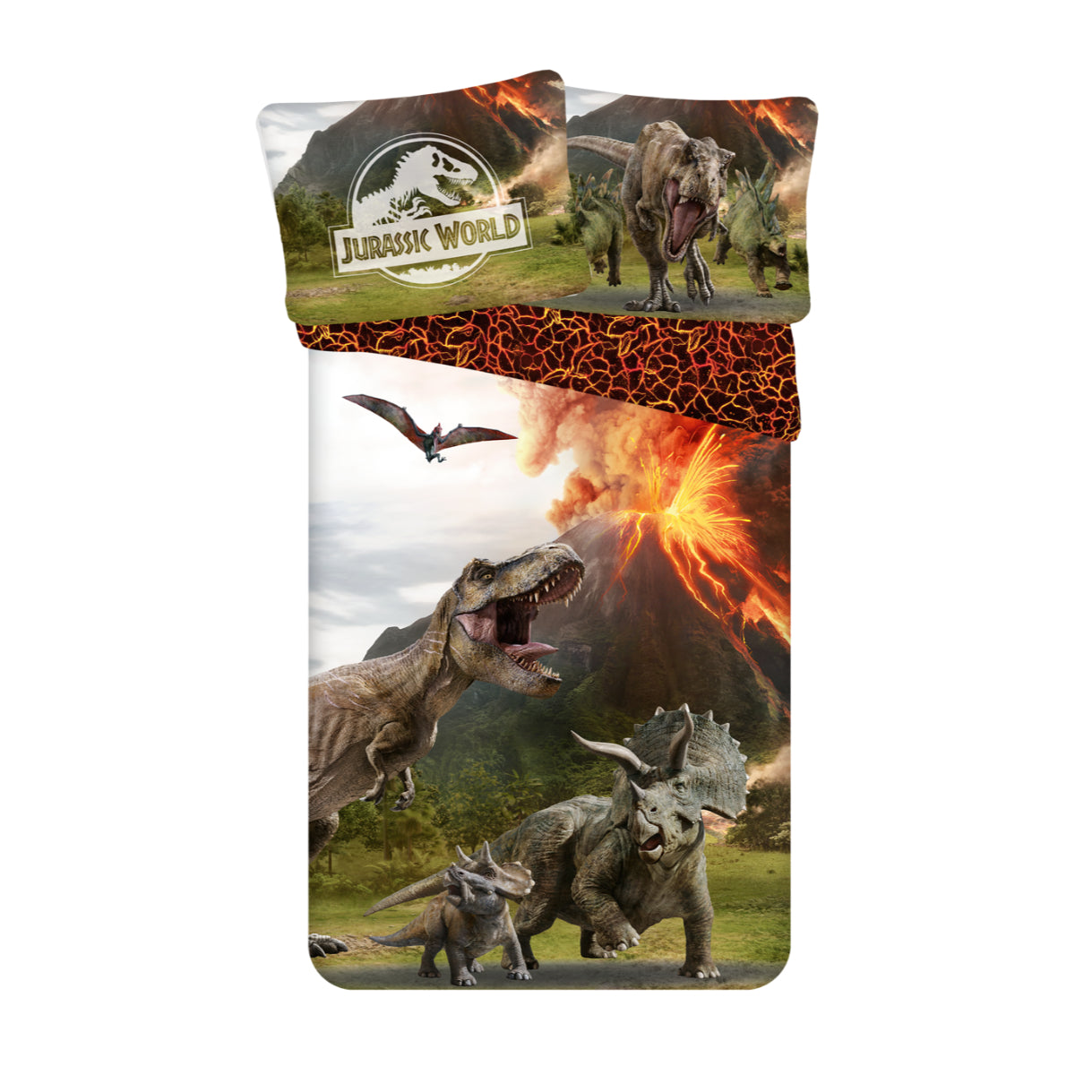 Jurassic World Bettwäsche set 100% Baumwolle 140x200 + 70x90 cm