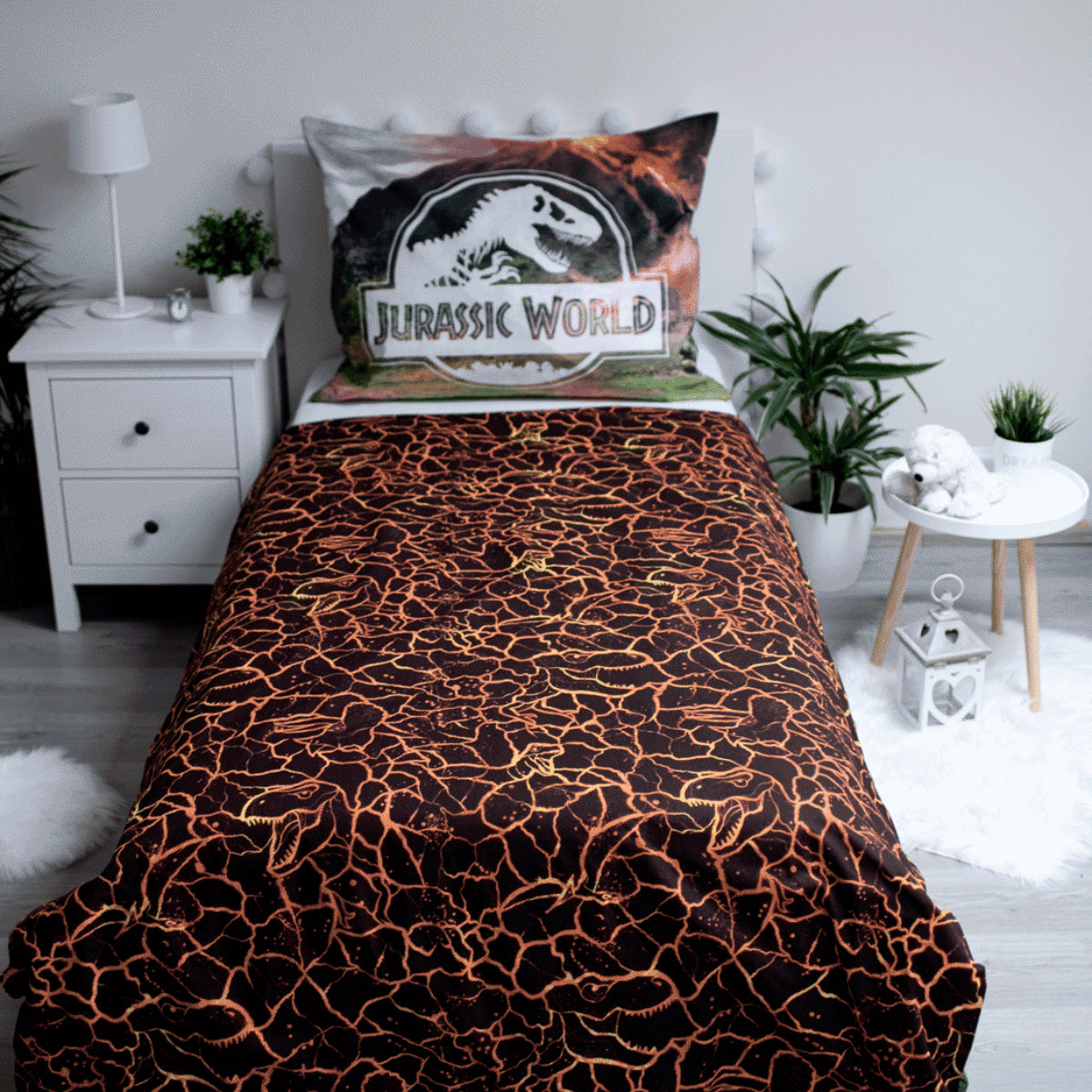 Jurassic World Bettwäsche set 100% Baumwolle 140x200 + 70x90 cm