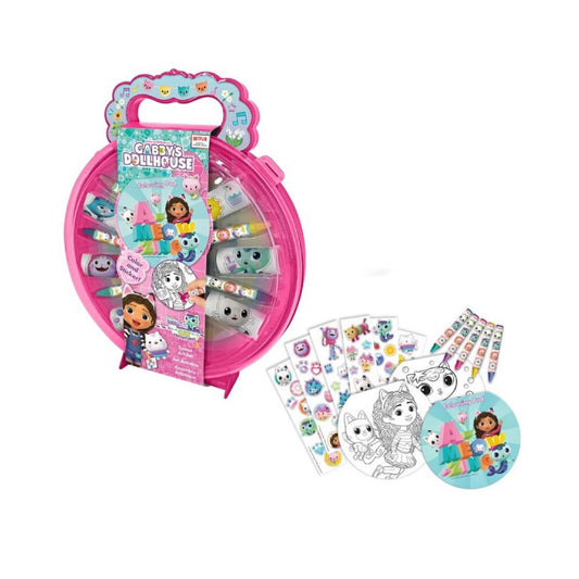 Gabby's Dollhouse Malset Zeichenbox mit Zubehör für Kinder