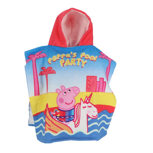 Peppa Pig Badeponcho für Kinder Schnell Trocknend für Strand und Pool