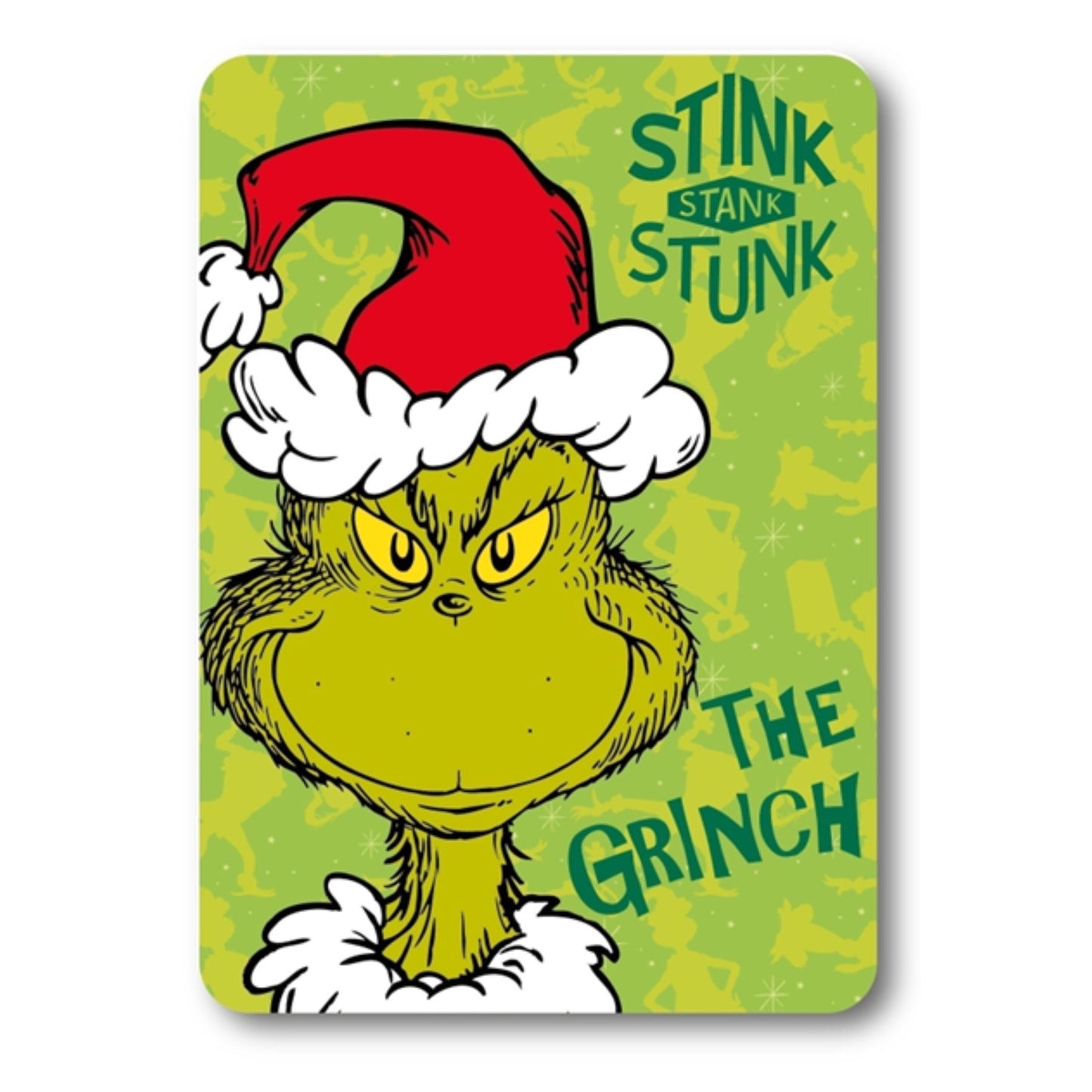 The Grinch Fleecedecke Kuscheldecke 100x140 cm Kinder Decke weich warm