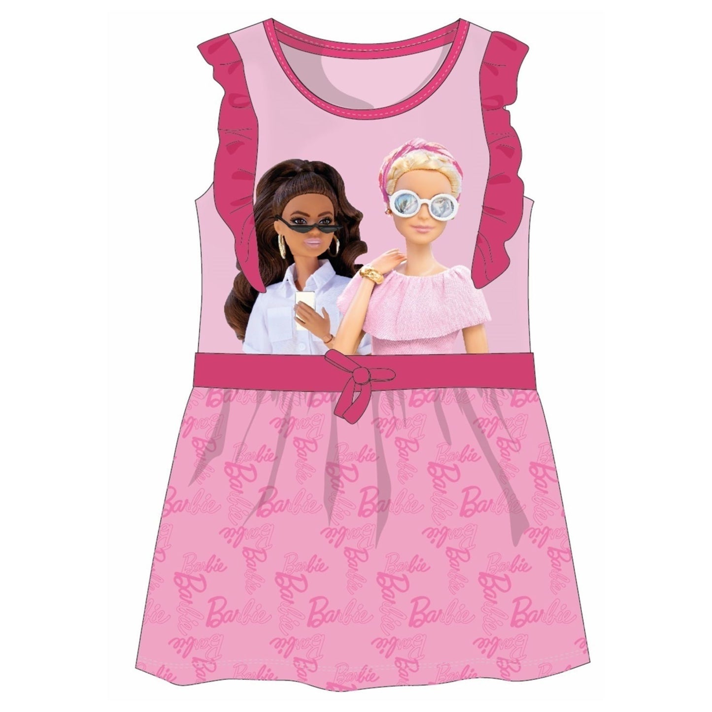 Barbie Kleid für Mädchen – Baumwollkleid & Sommer Outfit