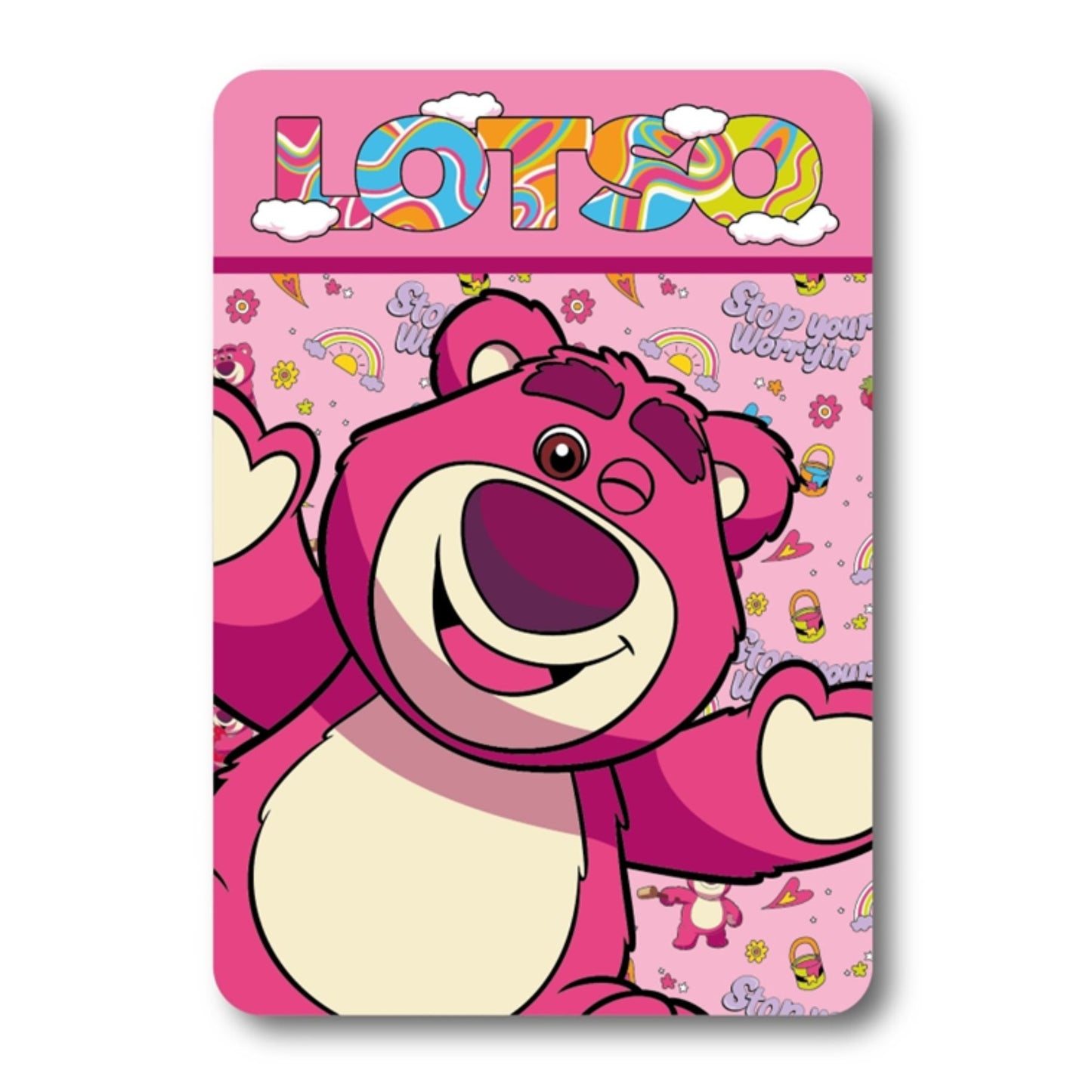 Toy Story Lotso Decke Fleece 100x140 cm Warm Kinderbett Kuschelig