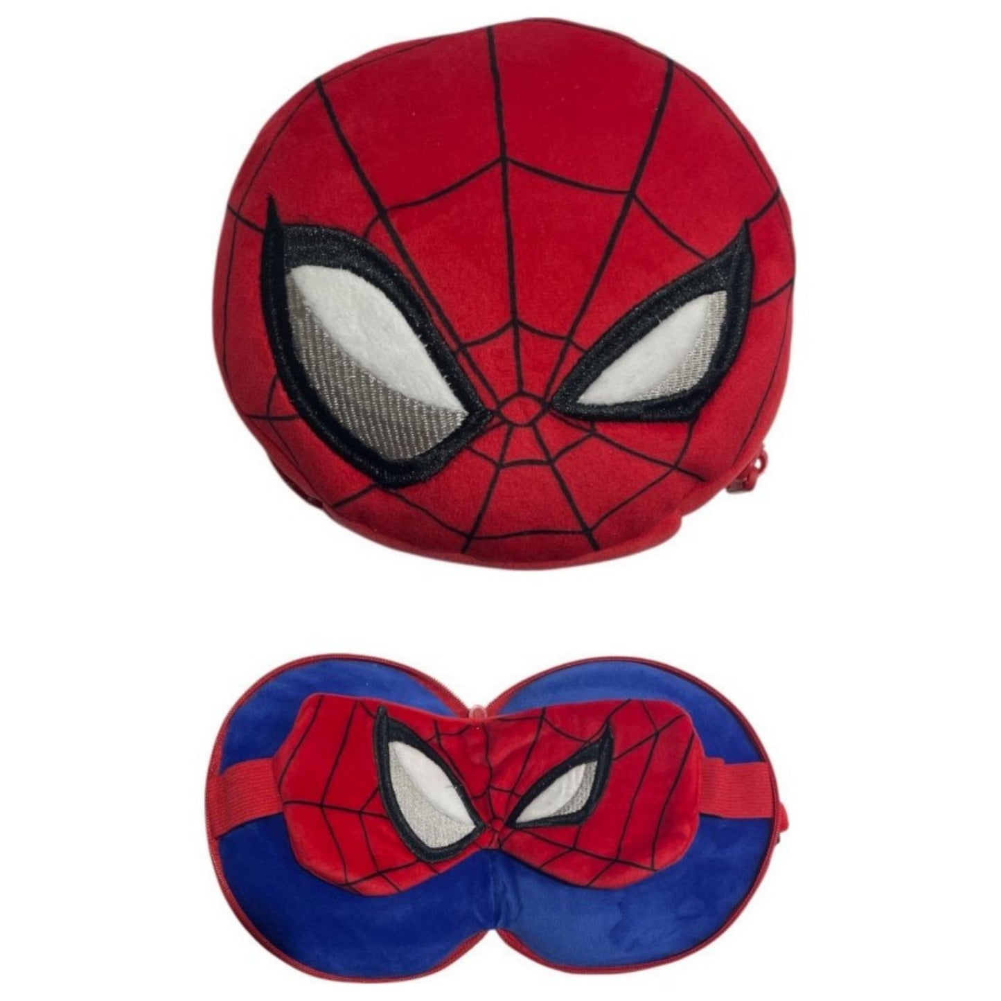 Spiderman Reisekopfkissen mit Schlafmaske für Kinder und Erwachsene