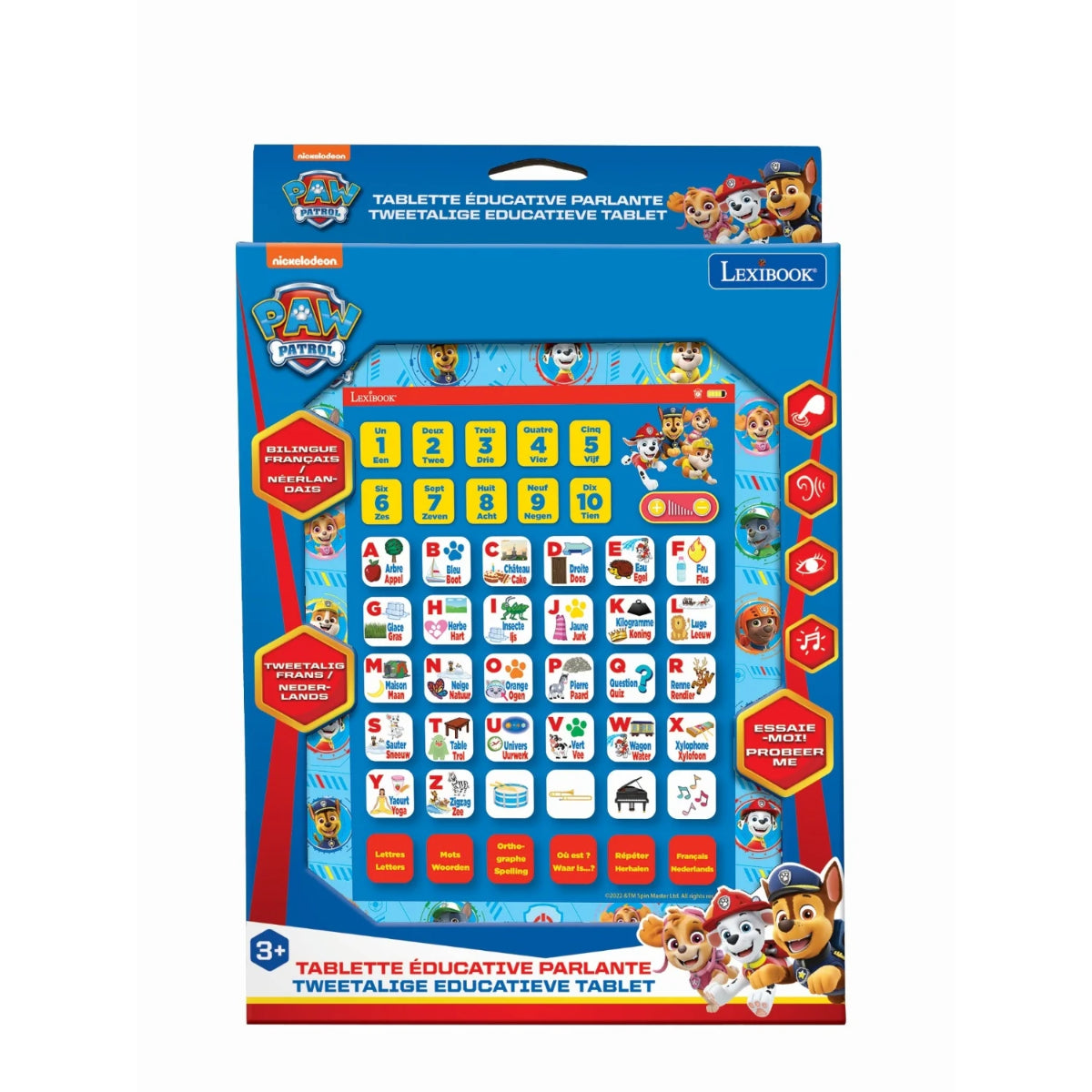 Paw Patrol Lerncomputer Kinder Laptop mit 62 Übungen Denkspiel Rechenspiel