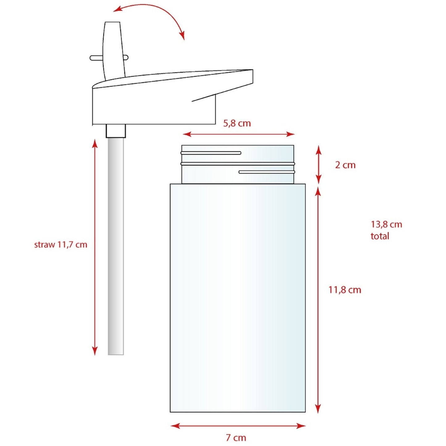 Gabby's Dollhouse Trinkflasche 450 ML für Kinder ideal für Schule und Freizeit