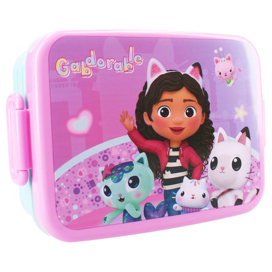 Gabby's Dollhouse Lunchbox Frühstücksbox Brotdose für Kinder ideal für Schule