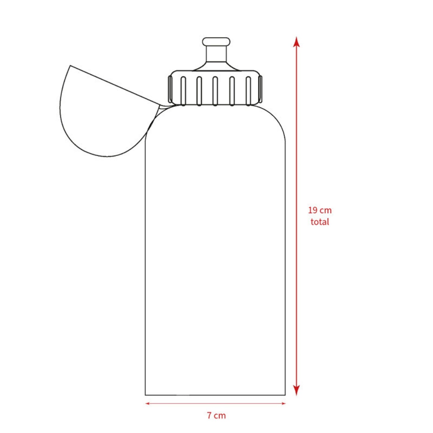 Frozen Wasserflasche – Robuste 500 ml Trinkflasche mit praktischem Trinkverschluss
