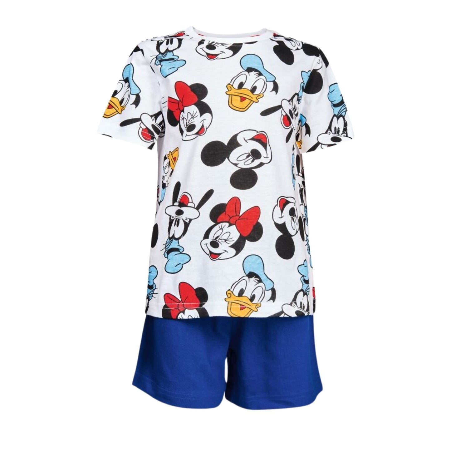 Mickey Mouse Kinder Baumwolle Schlafanzug – Shortama kurz, Nachtwäsche