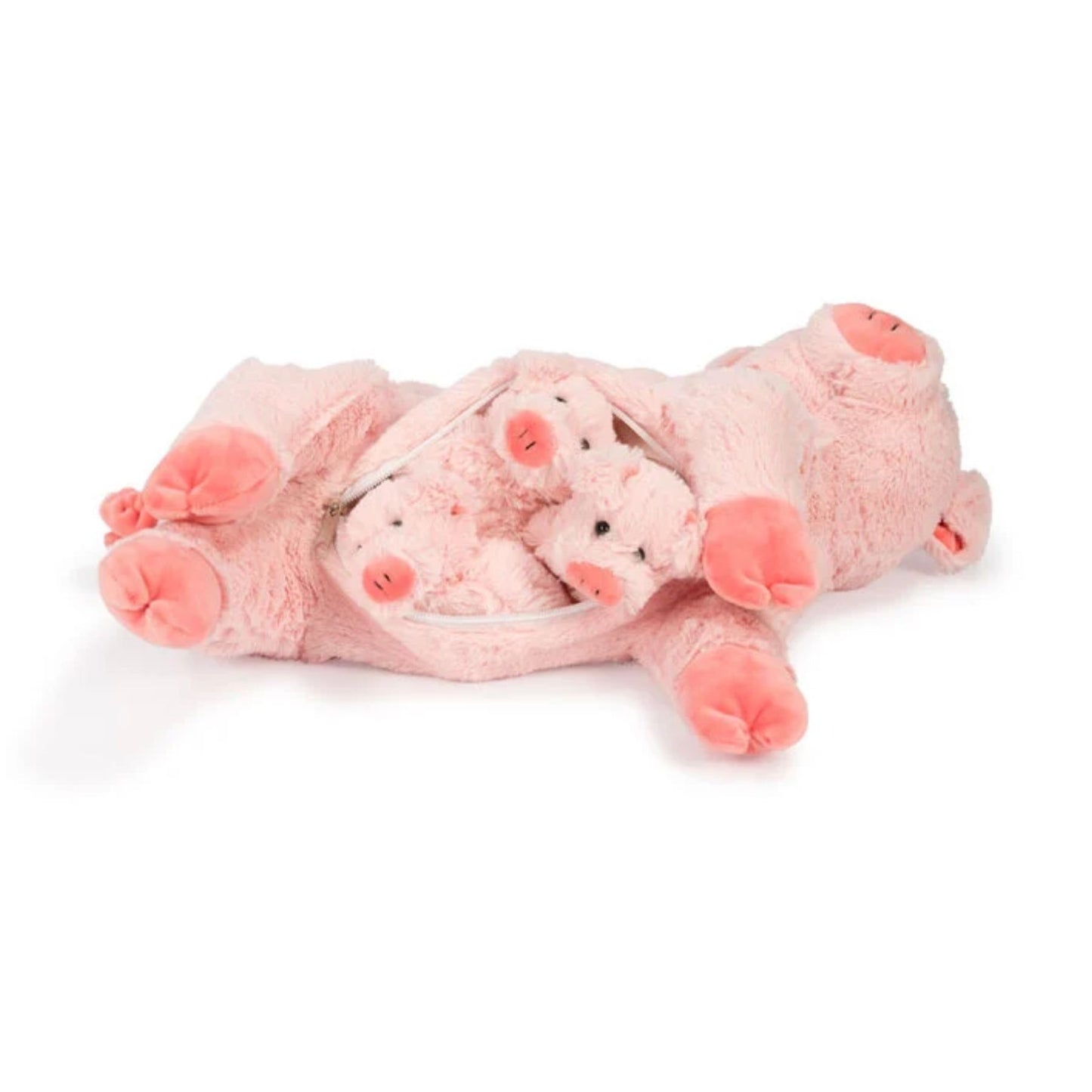 Noxxiez Plüschfamilie Schwein mit 3 Babys Kuschelset Plüschfigur