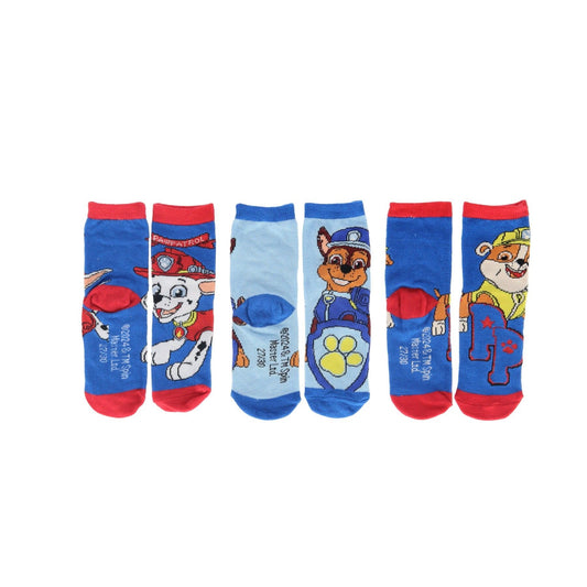 Paw Patrol 3er-Pack Socken Komfortable Socken für Kinder mit elastischem Bund
