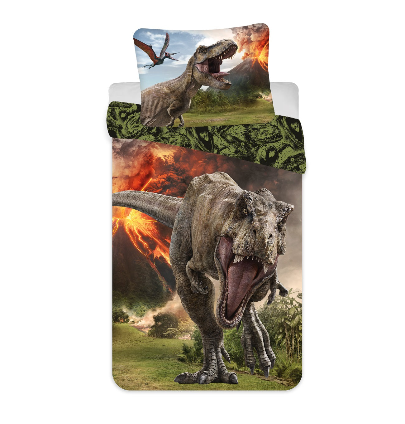 Jurassic World Kuschelige Bettwäsche Baumwolle, 140x200 cm & 70x90 cm