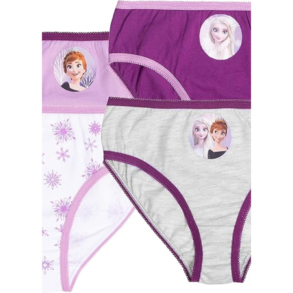 Disney Frozen Slips für Mädchen aus Baumwolle - Kinder Unterhose Unterwäsche (4er Pack)