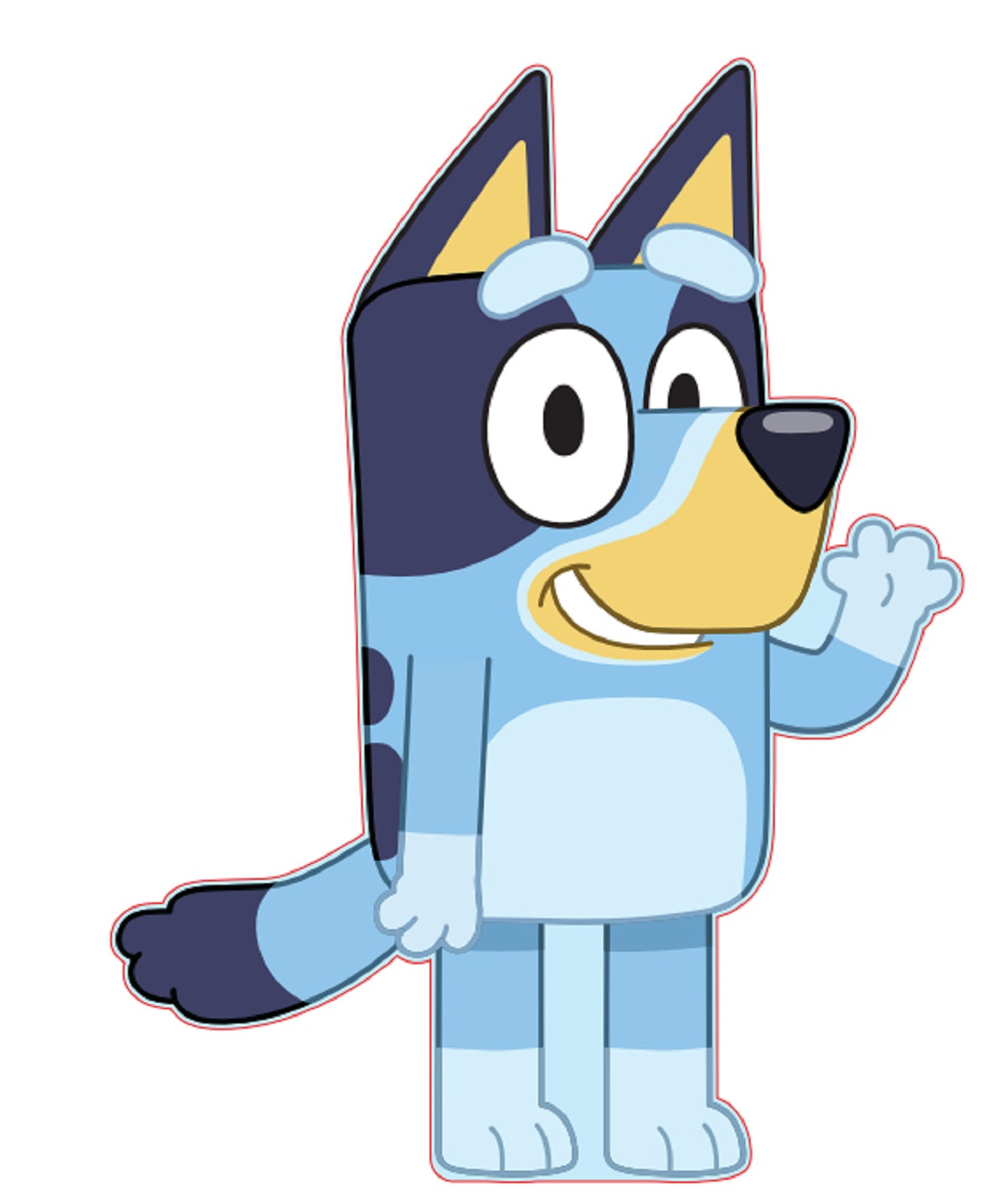 Bluey Kissen Dekokissen in 3D-Optik für Sofa & Bett