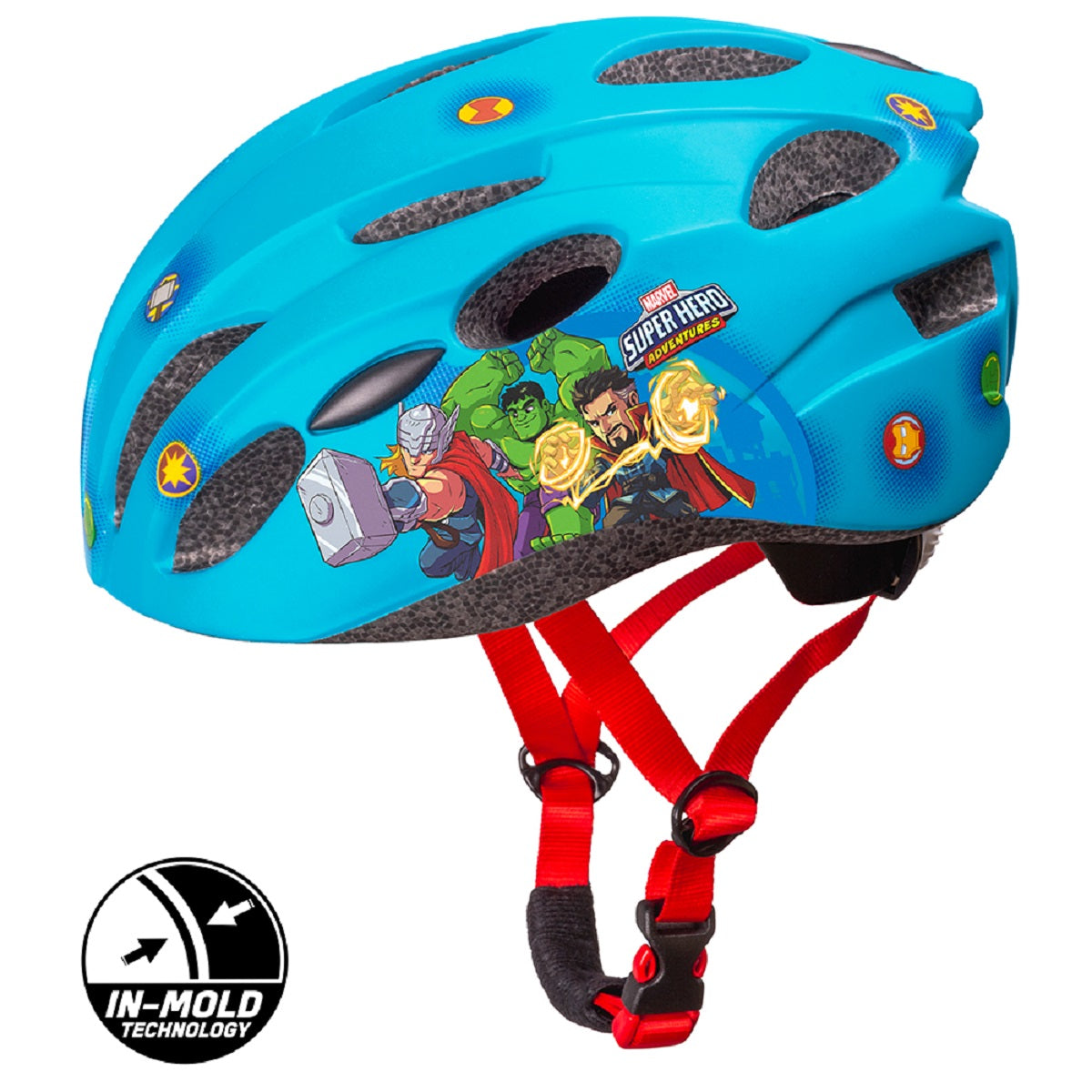 Avengers Fahrradhelm für Kinder – Komfortabler IN-MOLD Schutzhelm für Jungen (M, 52-56 cm)