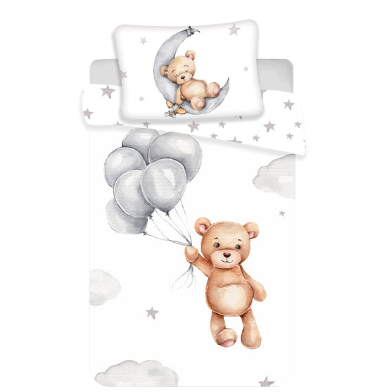 Teddy Bear Kinderbettwäsche – Bettbezug 100x135 cm & Kissenbezug 40x60 cm