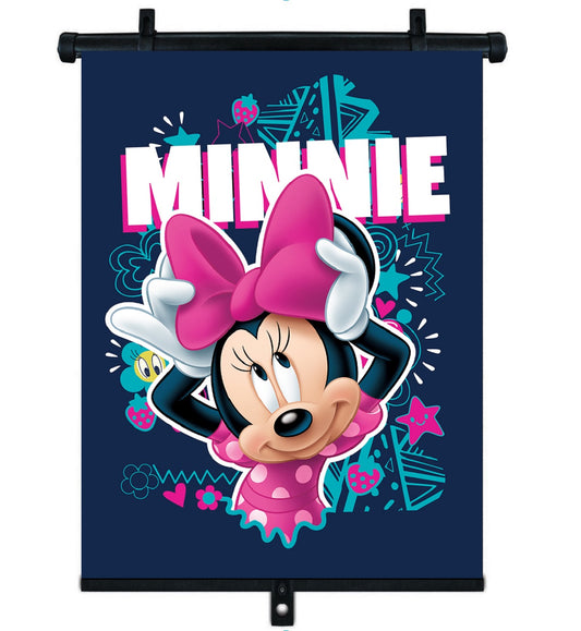 Disney Minnie Mouse Rückziehbarer Auto-Sonnenschutz, einfach zu installieren