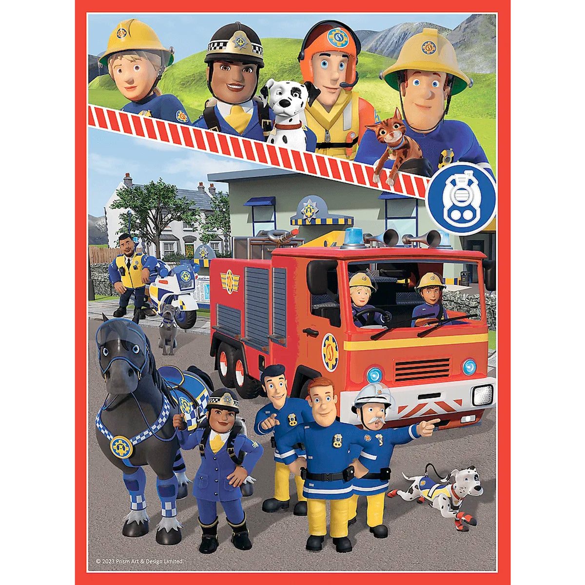 Feuerwehrmann Sam Puzzle- und Memo-Set für Kinder – 2 Puzzles + 24 Memo-Karten