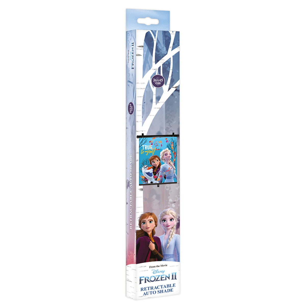 Disney Frozen Rollo Sonnenblende Auto 36 × 45 cm mit Saugnapf Seitenfenster Sonnenschutz für Kinder