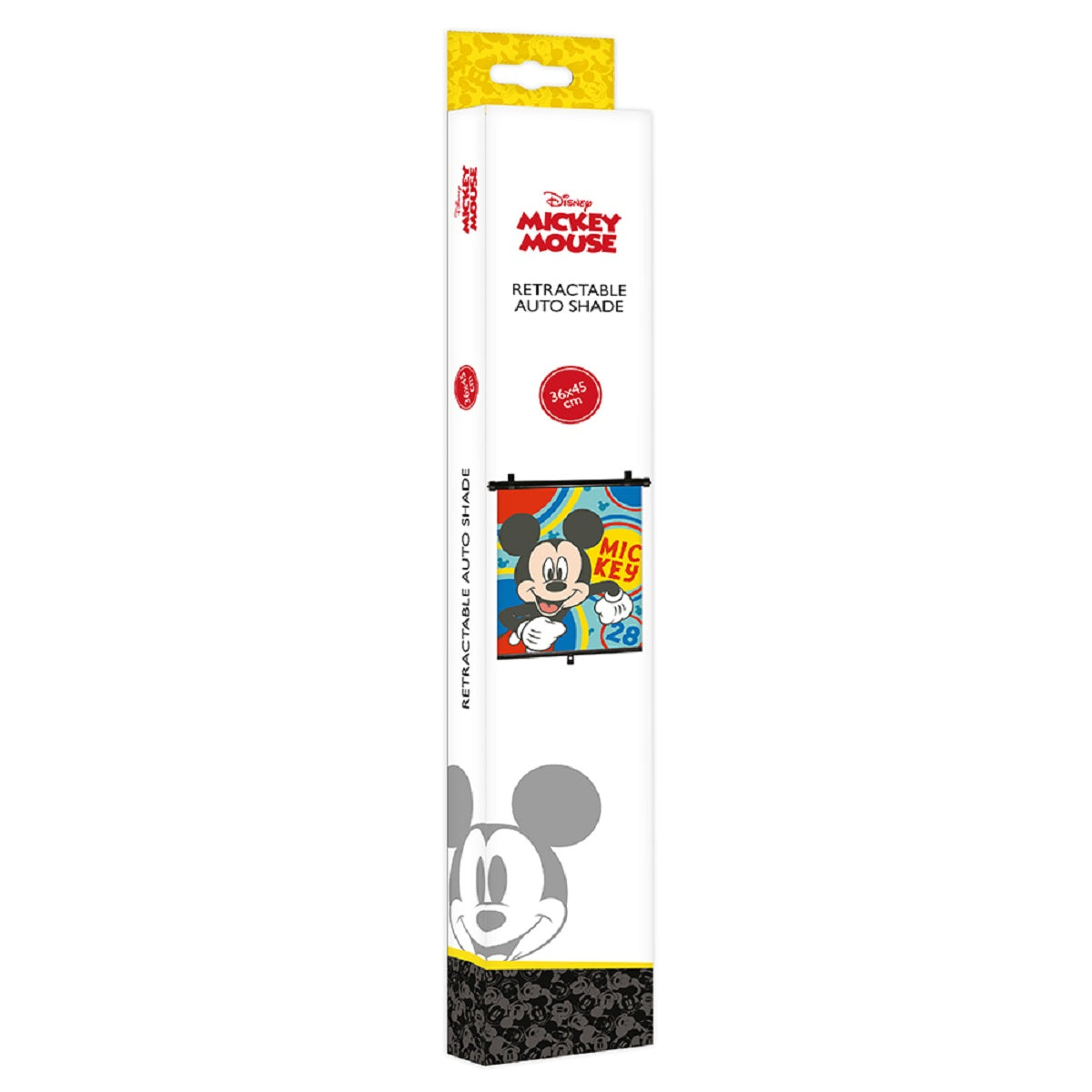 Disney Mickey Mouse Rückziehbarer Auto-Sonnenschutz, einfach zu installieren