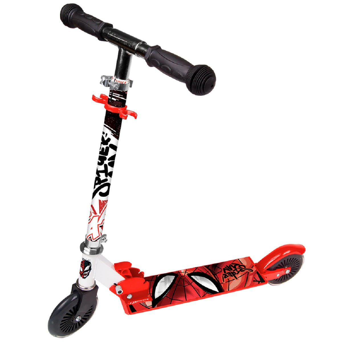 Spiderman 2-Rad Scooter Klappbar, rutschfest & sicher für Kinder