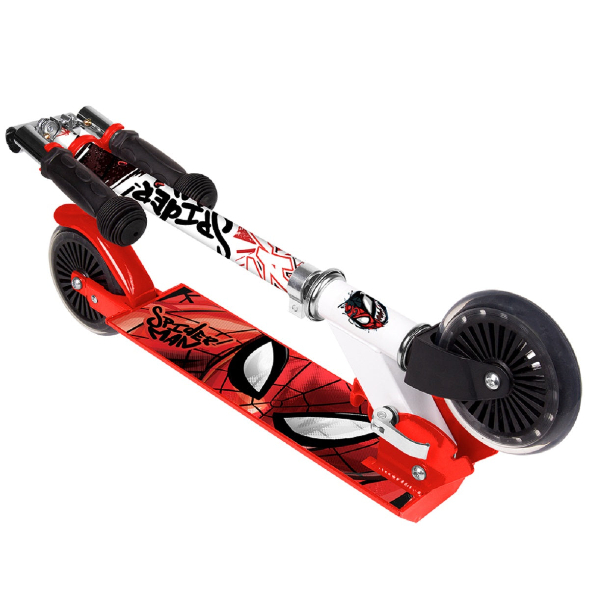 Spiderman 2-Rad Scooter Klappbar, rutschfest & sicher für Kinder