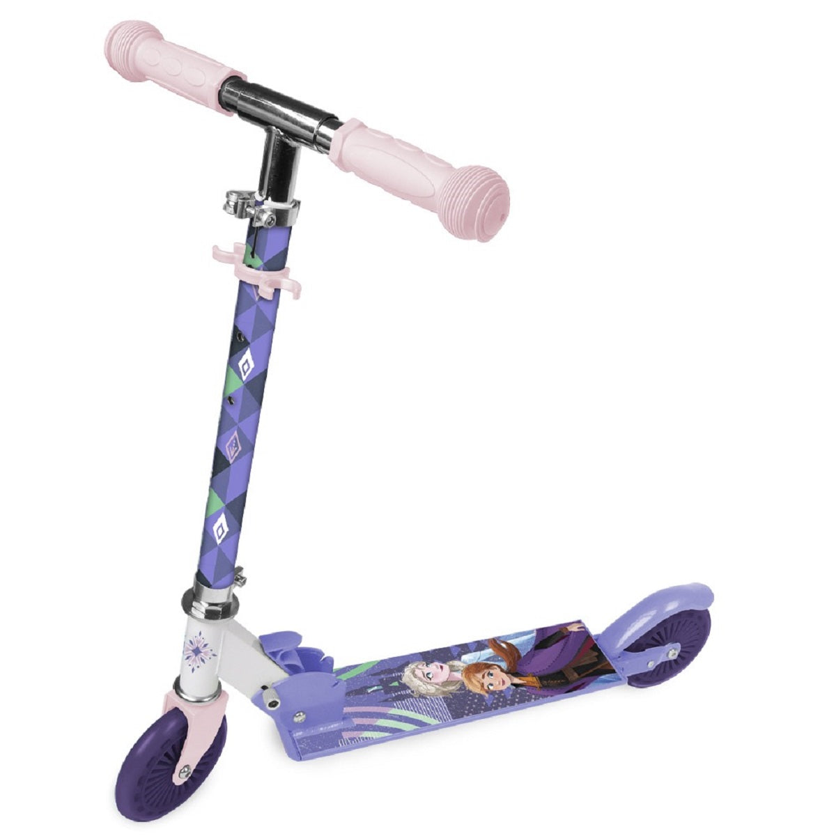 Disney Frozen Kinder Scooter mit 50 kg Traglast – 2 Räder, höhenverstellbar & klappbar