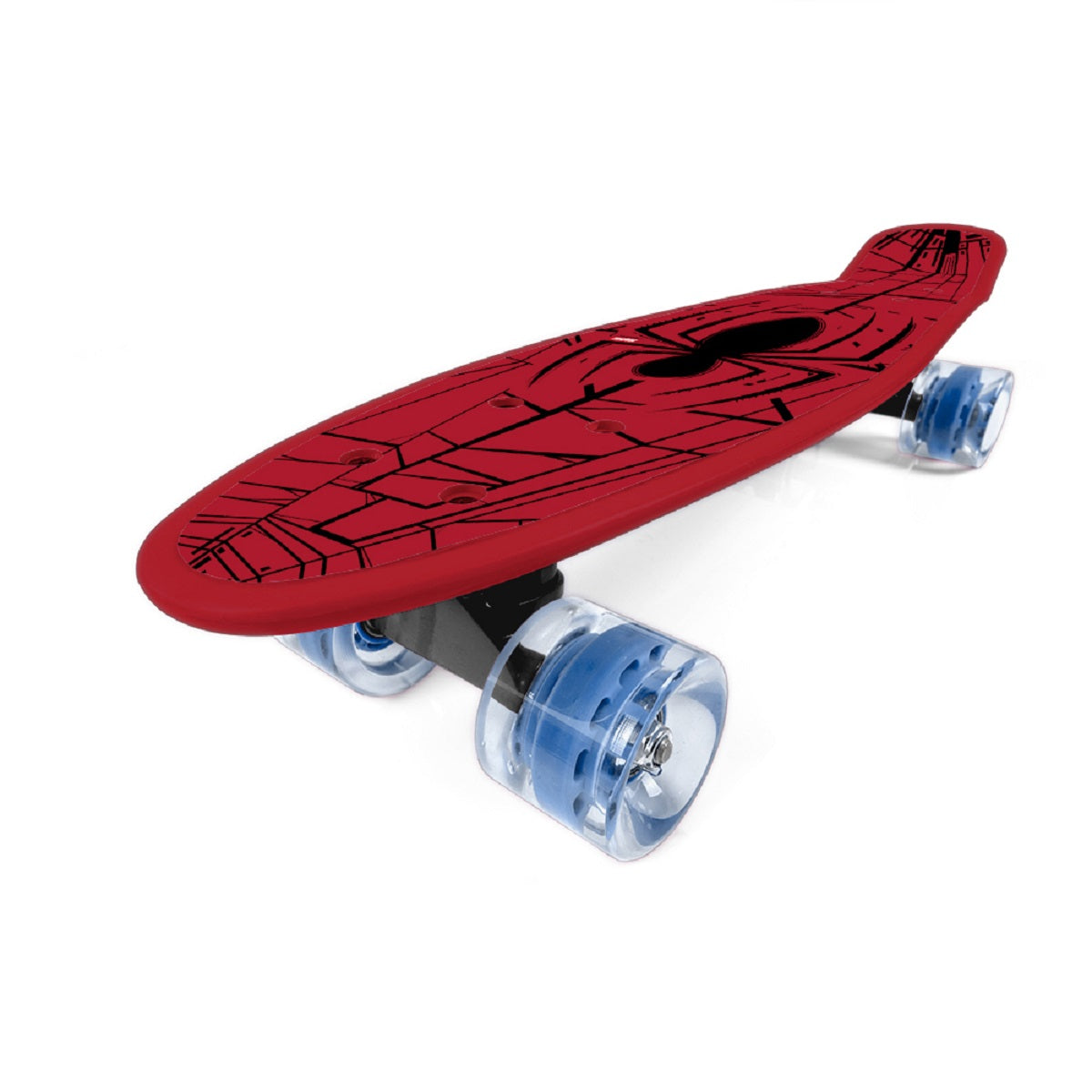 Spider-Man Pennyboard Robustes Polypropylen und Polyurethanräder