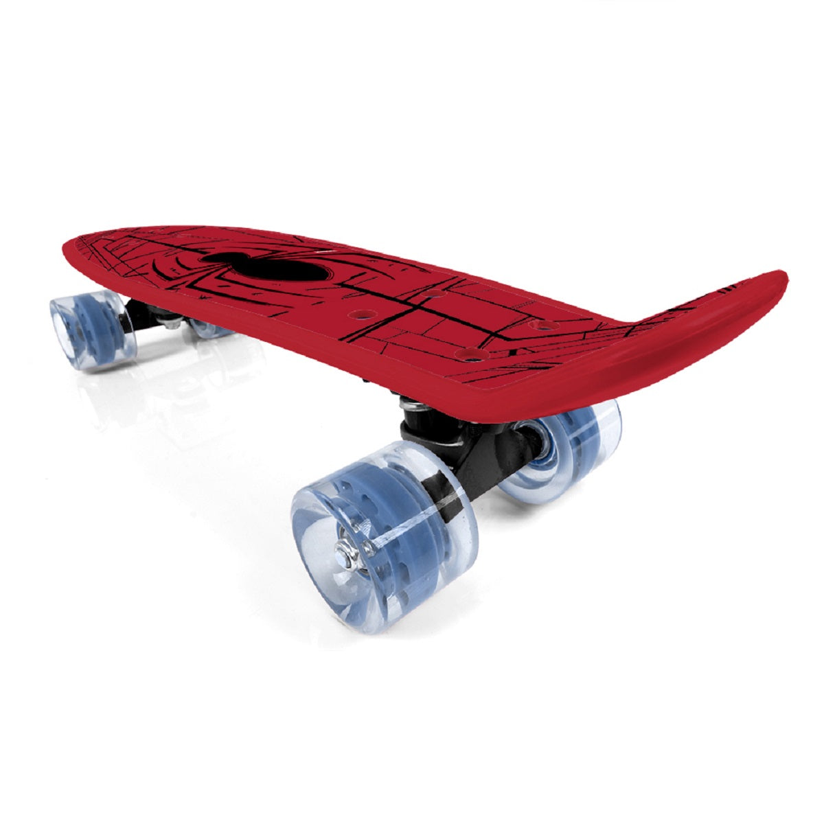 Spider-Man Pennyboard Robustes Polypropylen und Polyurethanräder