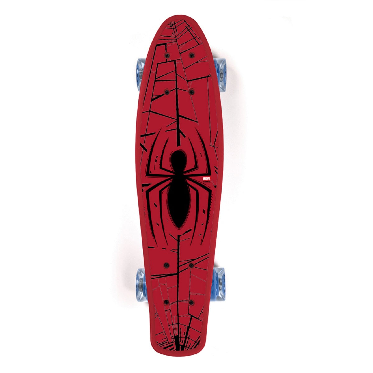 Spider-Man Pennyboard Robustes Polypropylen und Polyurethanräder