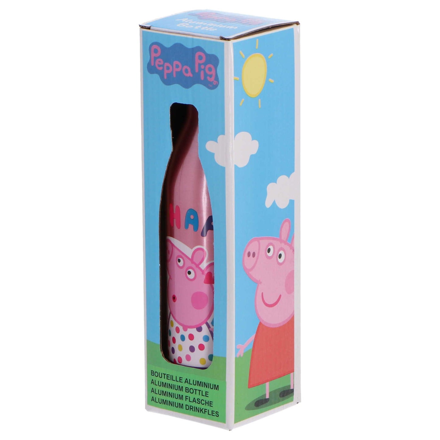 Peppa Pig Aluminiumflasche Wasserflasche 600ml: Perfekt für kleine Fans großer Abenteuer