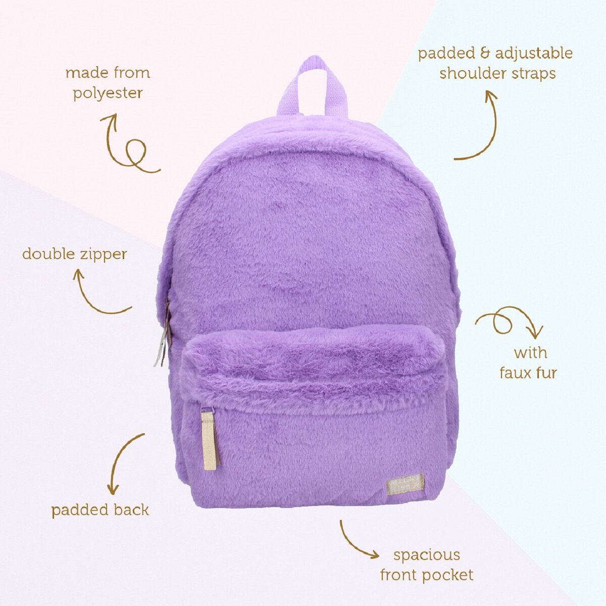 Milky Kiss The Wow Factor Rucksack – Verstellbare Gurte & praktische Vordertasche
