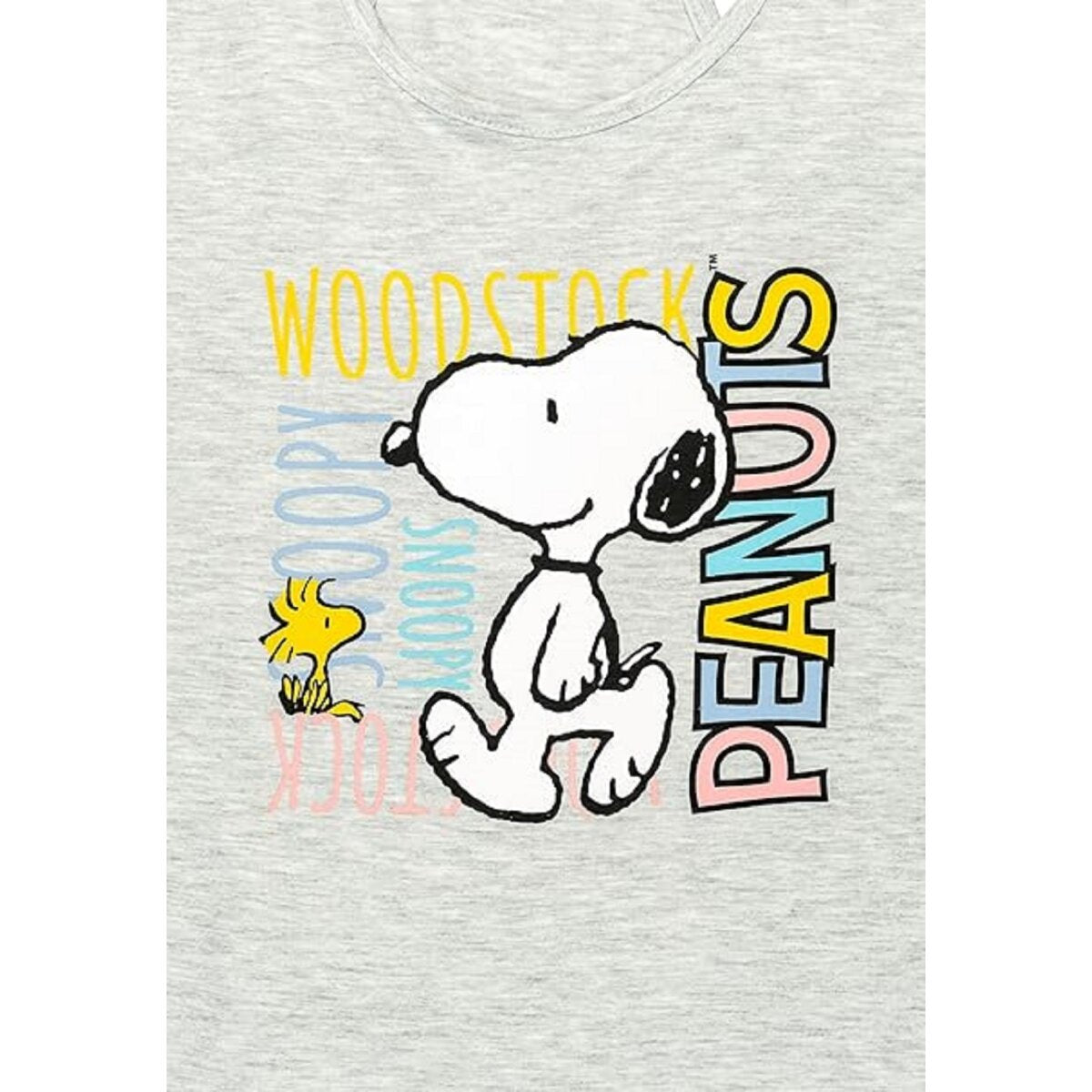 Snoopy Damen Schlafanzug aus Baumwolle – Ärmelloses Pyjama Set mit Tanktop & Shorts