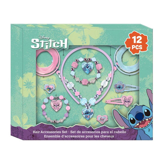 Lilo & Stitch 12-Teilig Bastelset für Mädchen Schmuck-Bastelkasten mit niedlichem Stitch Design