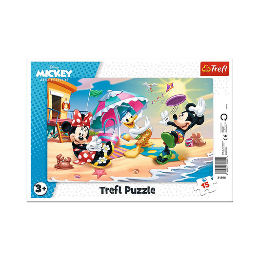 Disney Mickey Maus Kinderpuzzle Puzzle 15 Teile für Kinder