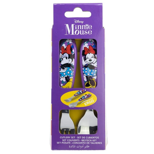 Disney Mickey Mouse Kinderbesteck Set 2-teilig – Löffel & Gabel mit Motivgriffen
