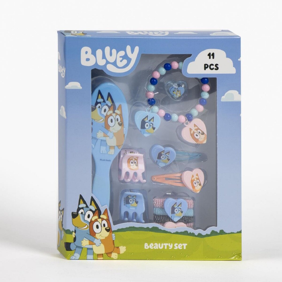 Bluey beauty set box accessories für kinder mit kamm haargummi und mehr