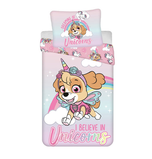Paw Patrol Bettwäsche-Set aus Baumwolle - 140 x 200 cm + 70 x 90 cm