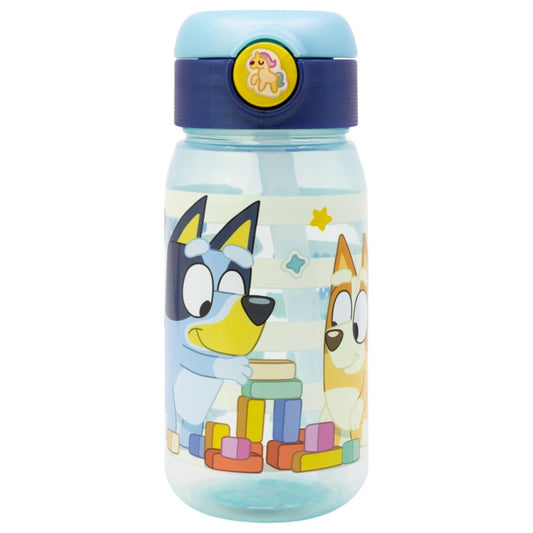 Bluey Wasserflasche 510ml Kinderflasche mit Trinkhalm & Deckel