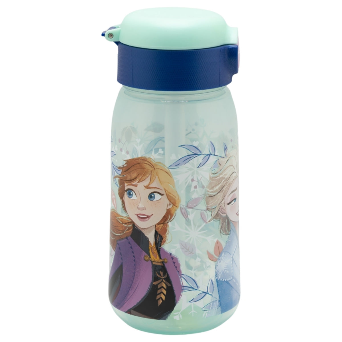Frozen Trinkflasche 510ml – Snowy Tale – Kinderflasche mit Trinkhalm