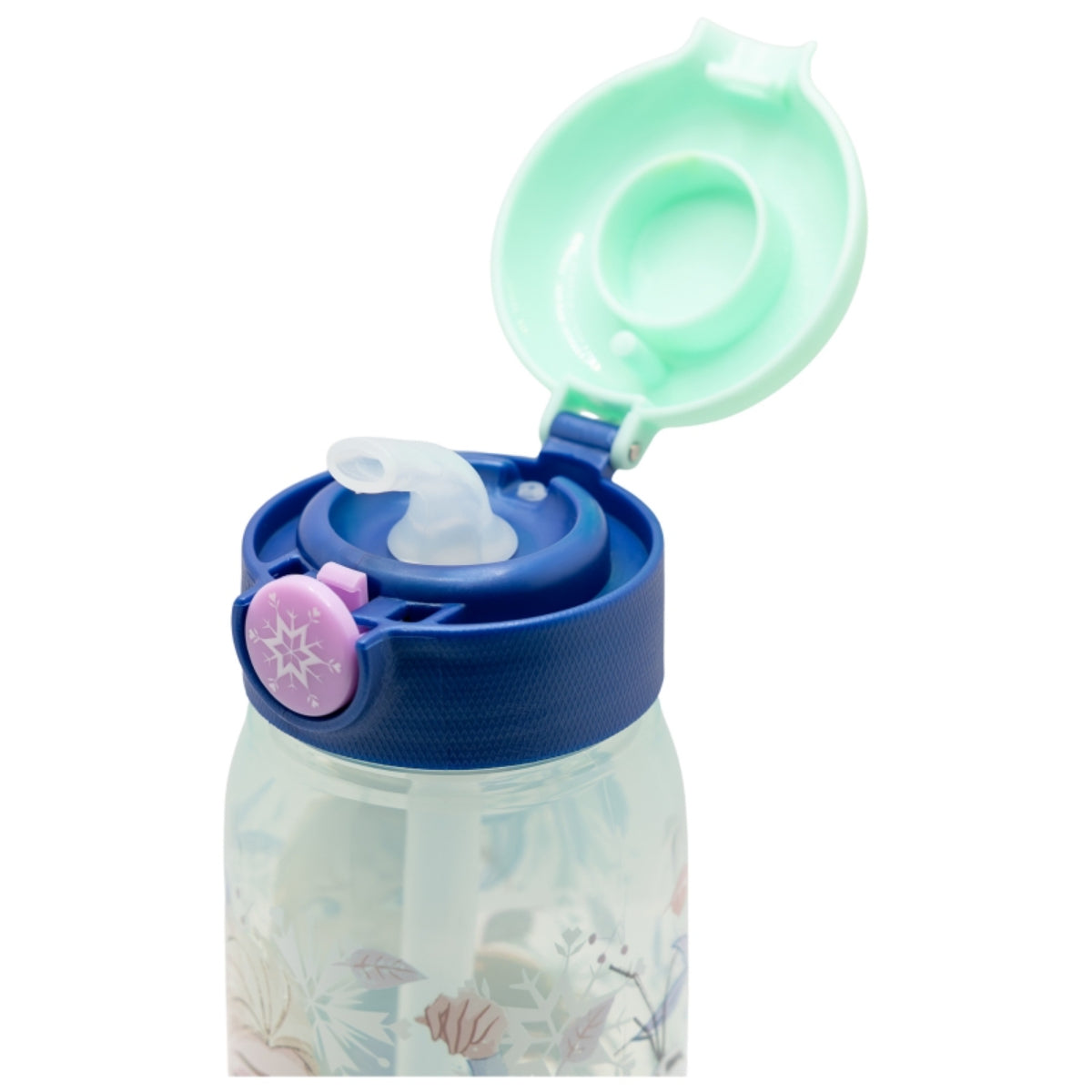 Frozen Trinkflasche 510ml – Snowy Tale – Kinderflasche mit Trinkhalm