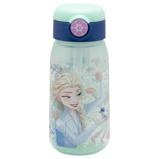 Frozen Trinkflasche 510ml – Snowy Tale – Kinderflasche mit Trinkhalm