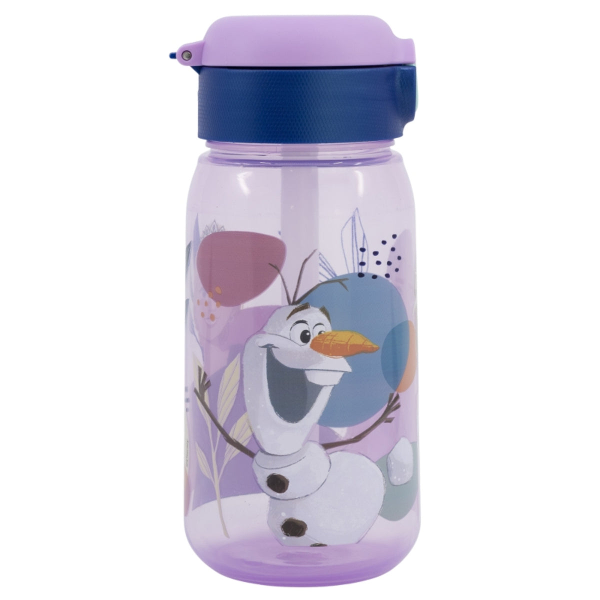 Disney Frozen Wasserflasche 510ml Kinderflasche mit Trinkhalm & Deckel