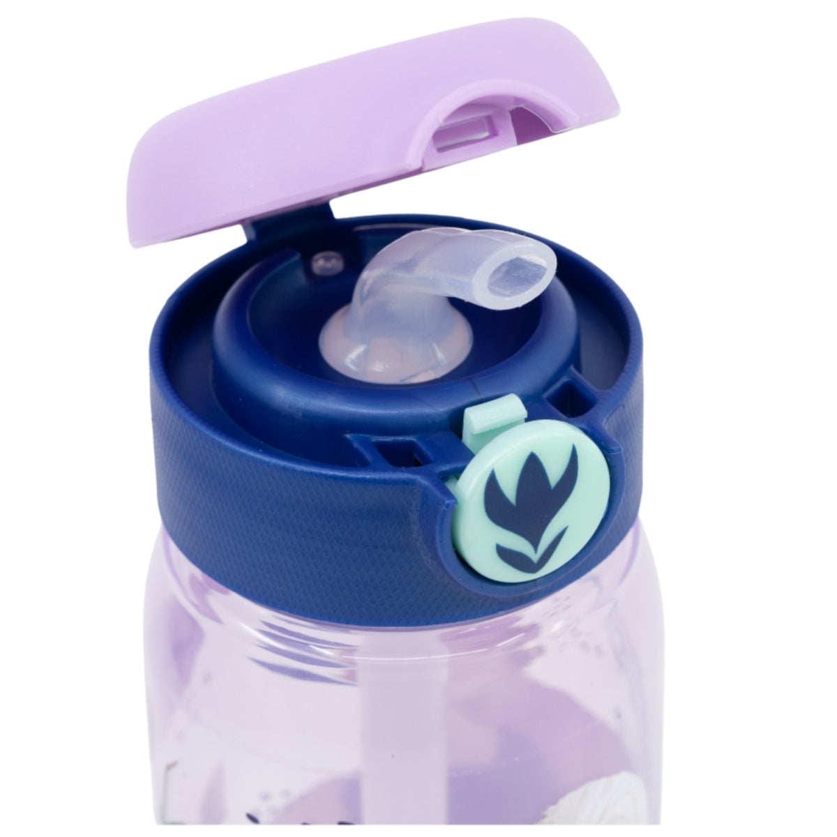 Disney Frozen Wasserflasche 510ml Kinderflasche mit Trinkhalm & Deckel