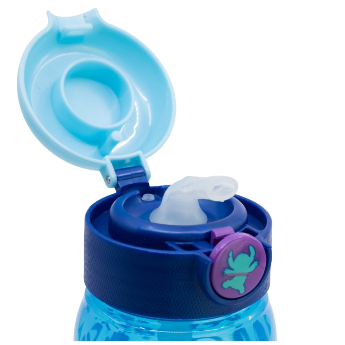 Lilo & Stitch Trinkflasche 510ml Kinderflasche mit Trinkhalm & Druckverschluss