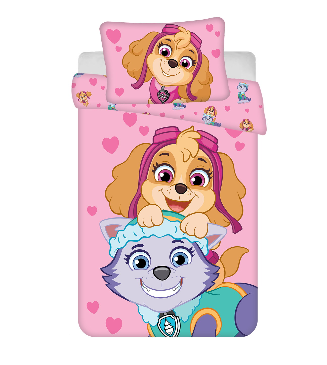 Paw Patrol Baby und Kinder Bettwäsche Set 100 × 135 cm + 40x60 cm