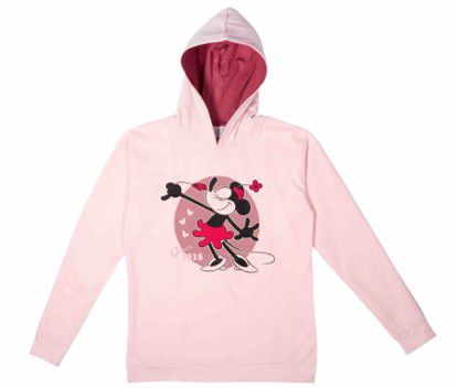 Minnie Mouse Damen Hoodie 100% Baumwolle Pullover