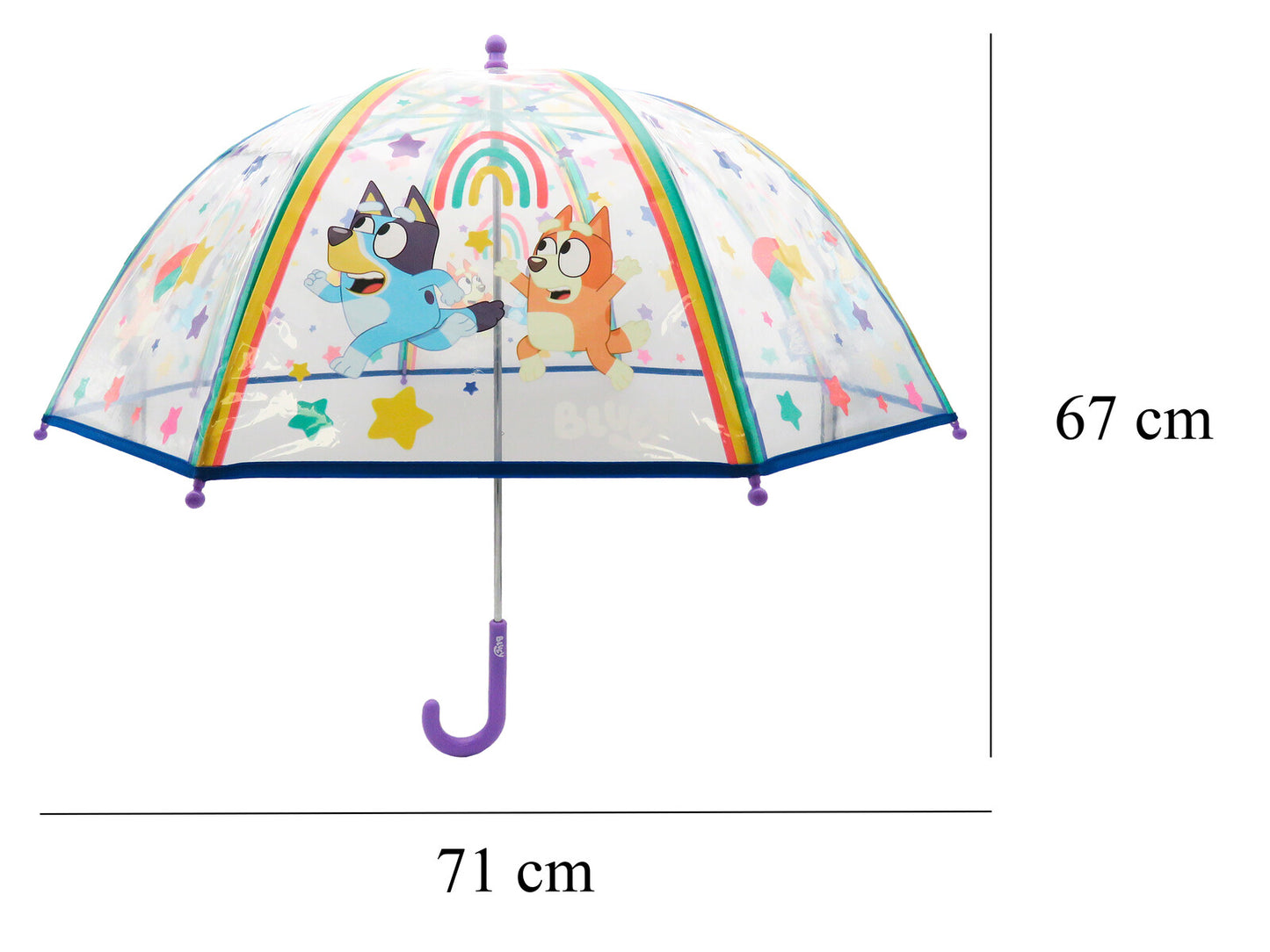 Bluey Regenschirm Stockschirm für Kinder