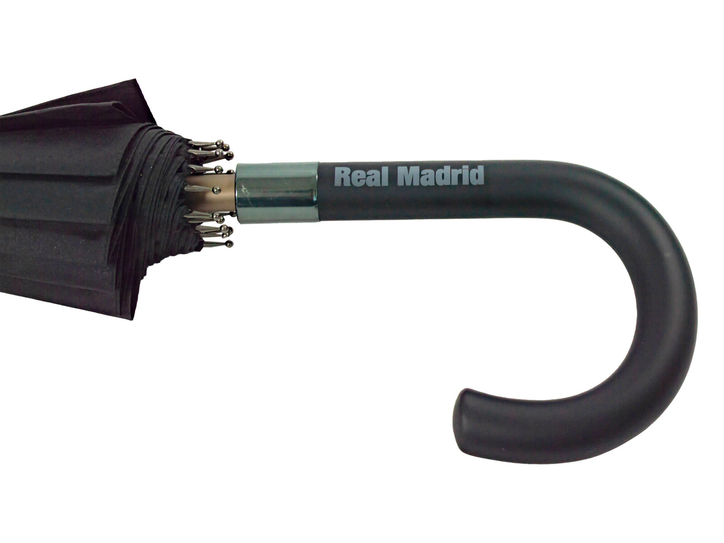 Real Madrid Regenschirm 111 × 94 × 94 cm Stockschirm mit 16 Streben stabiler Schirm für Wind und Regen